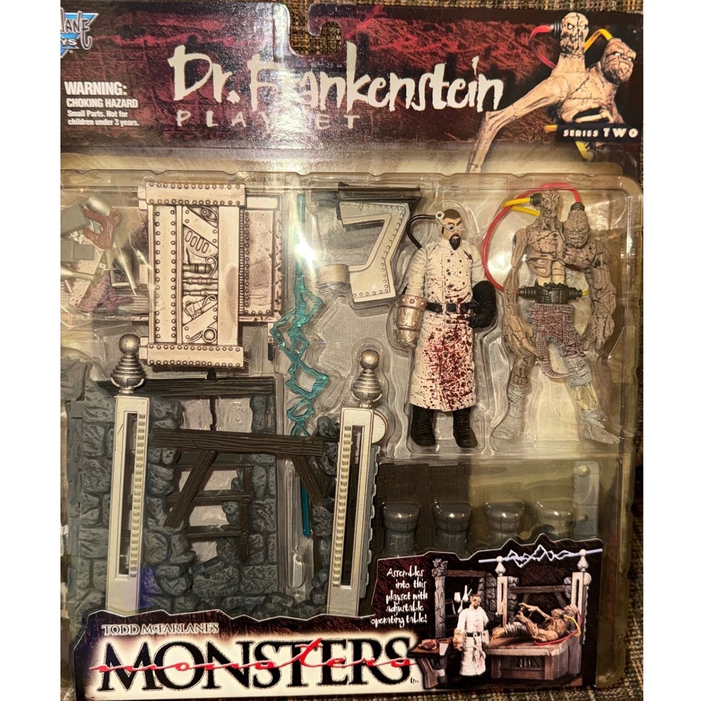 McFarlane Toys Monsters Series 2 Dr. Frankenstein Playset Action Figure New